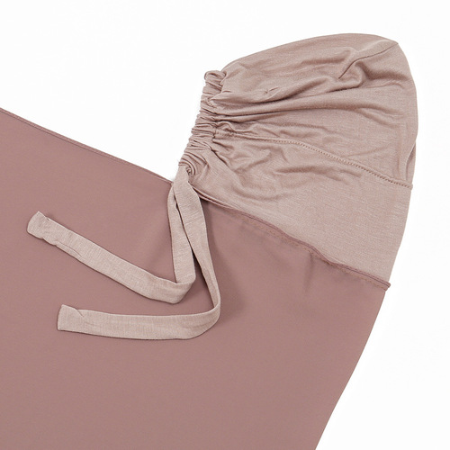 New single color pearl chiffon women's headband fashion gauze scarf hot selling scarf small hat integrated long scarf YW154