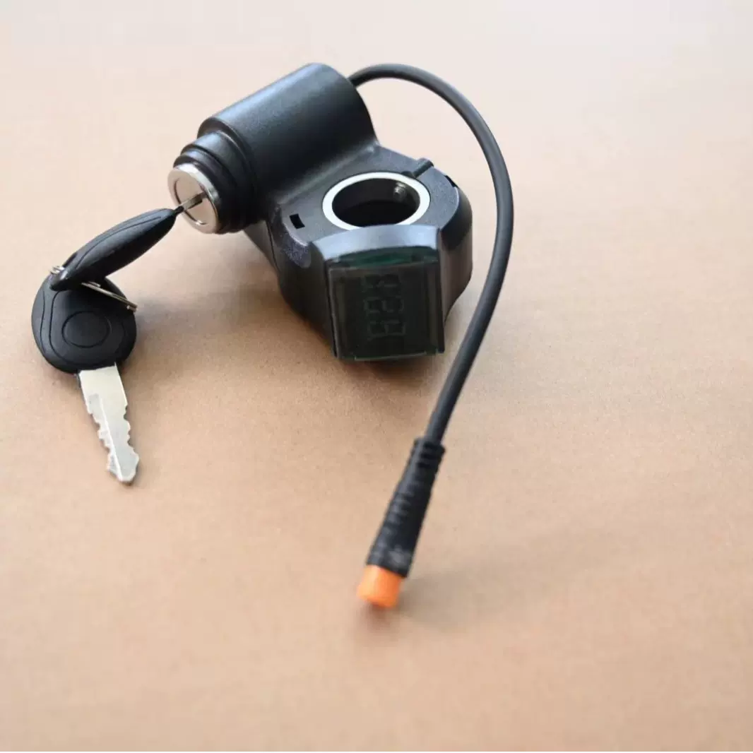 电动车电门锁滑板车钥匙启动功能开关数字显示电门锁开关总成配件