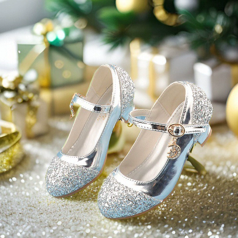 Обувь принцессы для внешней торговли для девочек, кожаные туфли, весенне-осенние новые модные туфли с кристаллами, туфли для выступлений для маленьких девочек