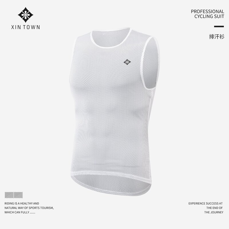 Cycling undershirt tight vest road mountain bike underwear cycling clothes quick-drying sweat guide breathable bottoming shirt