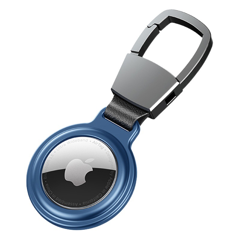 En stock para Apple airtag funda protectora metal cáscara del airtag aleación de aluminio llavero magnético rastreador