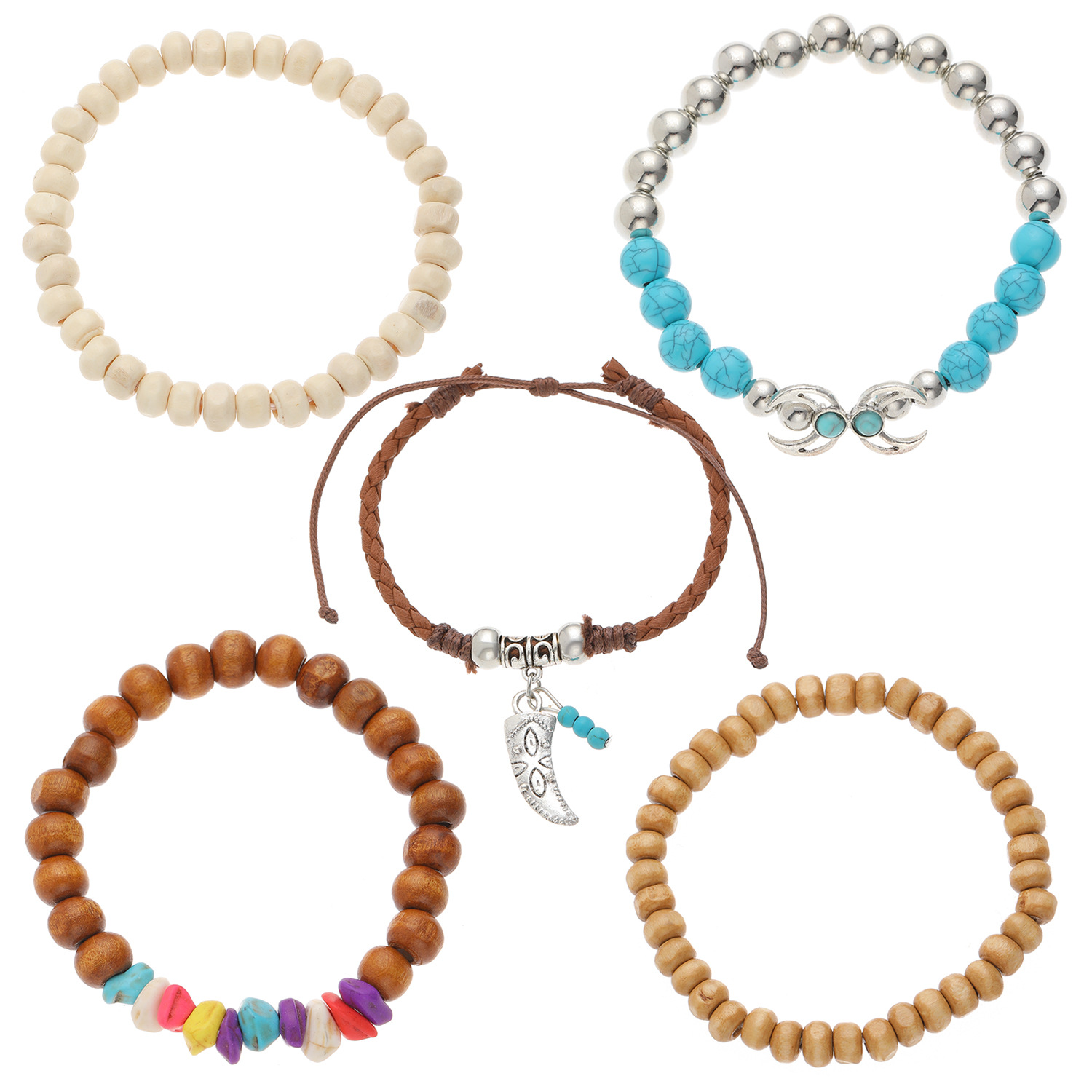 38g Weight Bracelets Classification Resin Chain Material Beaded Chain Chain Type 1 Set Quantity Holiday, Daily Occasion Alloy, Resin Material Round Pattern All Seasons Season Women's Gender Vintage Style, Classic Style Style Vintage Style Classic Style Round Alloy Resin Beaded Chain Beaded Bracelets Wholesale 10