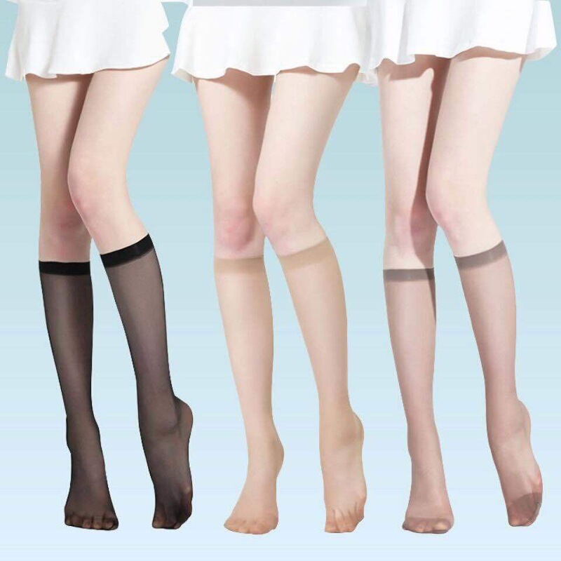 Naimu Flesh-Colored Summer Stockings Ultra-Thin Calf Socks Stockings Half Invisible Transparent Mid-Calf Stockings Women's Socks Naimu Flesh-Colored Summer Stockings Ultra-Thin Calf Socks Stockings Half Invisible Transparent Mid-Calf Stockings Women's Socks
