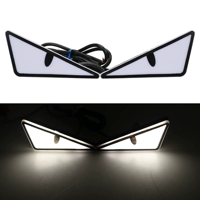 eyes modified universal motorcycle – Other lights - triangular-lamp-white-2-piecesset