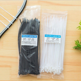 Bundling wire management belt wire storage finishing binding wire harness 100 self-locking cable tie