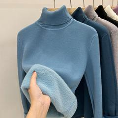 秋冬の一体の毛の底のセーターの女性は保温して厚くなります。