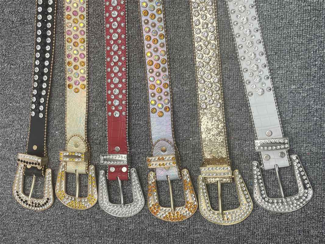 Hete verkopende damesriem met naaldgesp in Europese en Amerikaanse stijl, modieuze en veelzijdige decoratieve riem, volledige diamanten broekriem_voghion.com