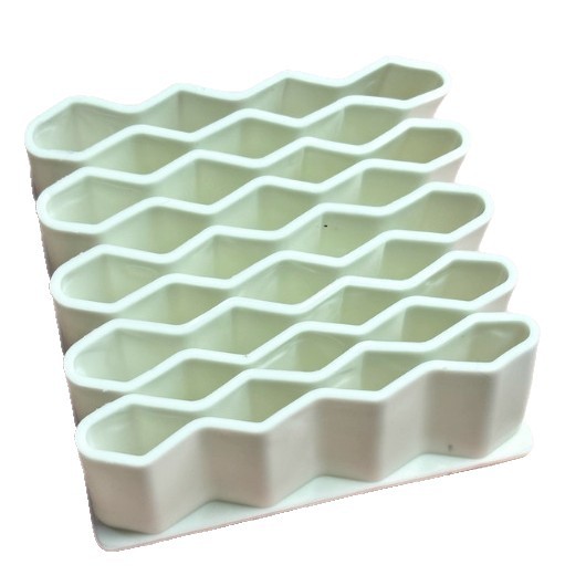 Ungüento de almacenamiento de silicona estante de almacenamiento de bolígrafo ondulado estante de bolígrafo de ceja maquillaje de cuidado de la piel ungüento de escritorio marco de almacenamiento vertical