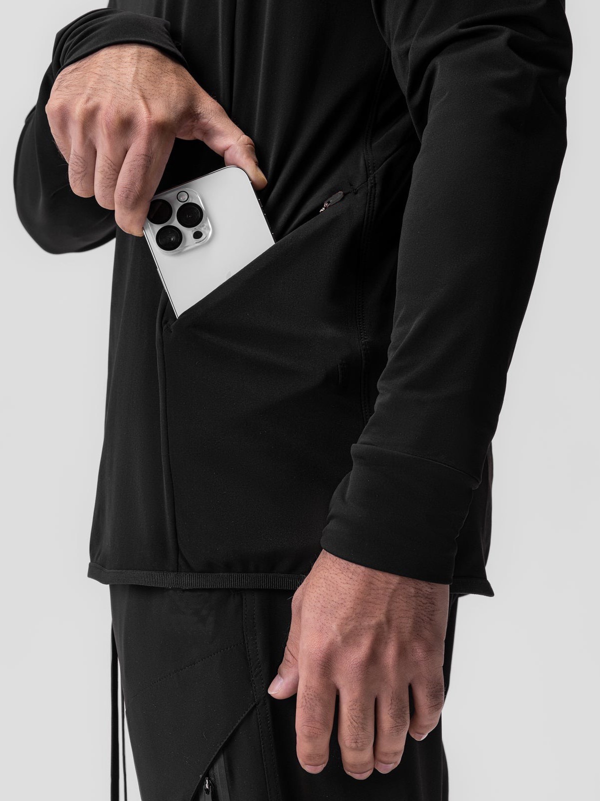 Europa Yard Cross - Border Men 's Sports Leisure Guard Sports Fitness Milk Silk rascar el pelo medio abierto cremallera de manga larga capucha image 4
