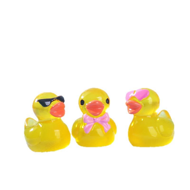 BDuck, мультяшный маленький аквариум, украшения, мини ландшафт, утка