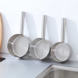 加工定制 不锈钢水勺厨房水瓢港式平底水勺厨勺水壳加厚水舀汤