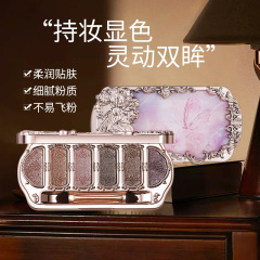 厂家直供维妮小熊六色闪钻珠光眼影盘6色哑光眼影盘修容珠光高光