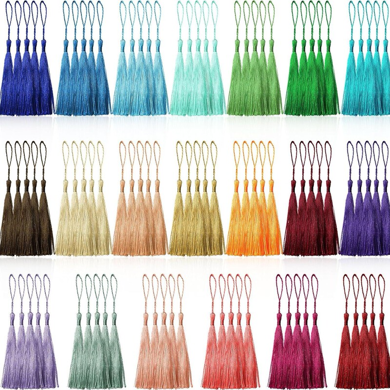 Cross-Border Small Tassel Fan Pendants Amazon Tassel Pillow Textile Accessories Bookmarks Hair Accessories In-Stock Direct Sales Cross-Border Small Tassel Fan Pendants Amazon Tassel Pillow Textile Accessories Bookmarks Hair Accessories In-Stock Direct Sales