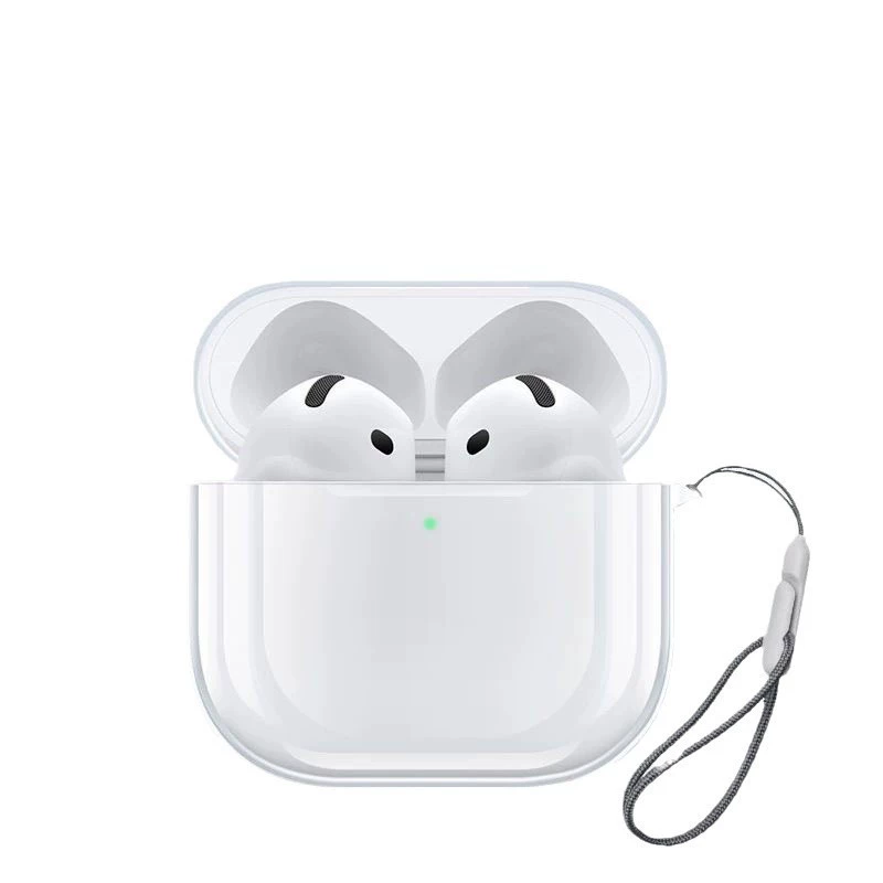 Защитный чехол для Apple AirPods Pro2, прозрачный TPU и PC, совместим с беспроводной зарядкой