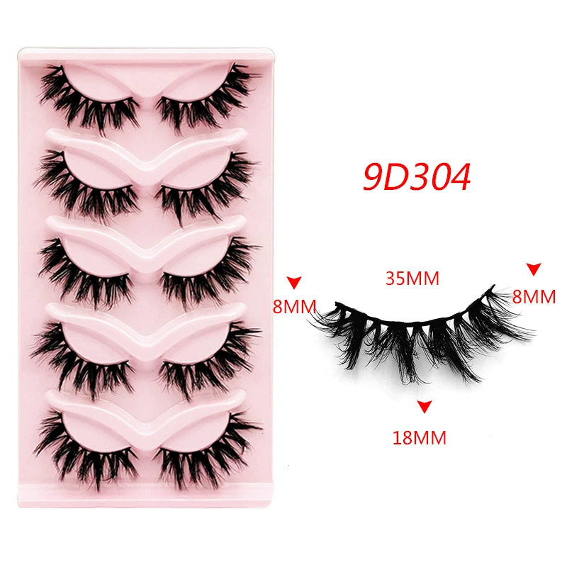 False Eyelashes Cat-Eye 3D, European Style, Assorted Styles (Multiple Specifications)