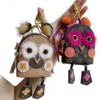 Mini packet 2022 new pattern lovely coin purse Owl Female bag Key buckle Pendant knapsack schoolbag Chain bag