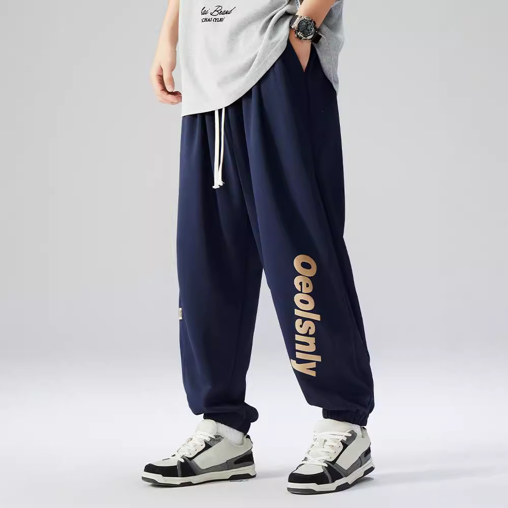 2XL-8XL特大码运动裤男束脚宽松潮胖加大加肥肥佬百搭卫裤男生