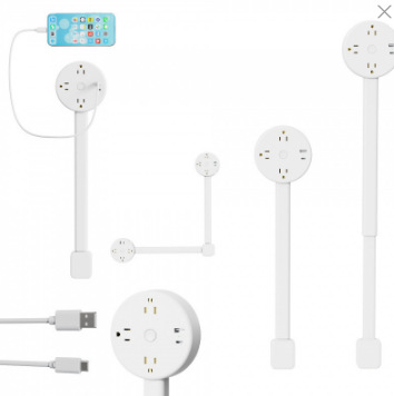 Nuevos productos transfronterizos Electrical Outlet Extender Enchufe Sofá Extensor de cabecera A5