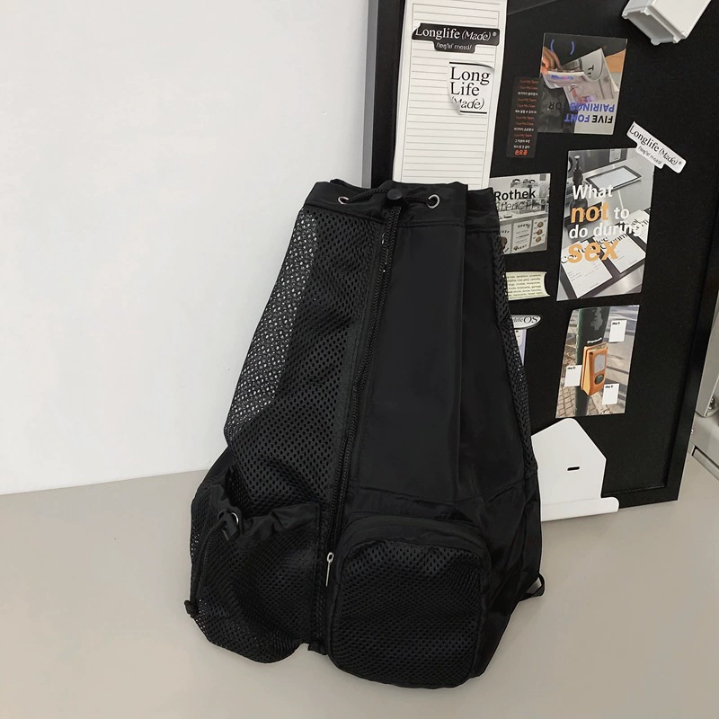 Beach backpack for swimming for gym, equipment, new collection, drawstring