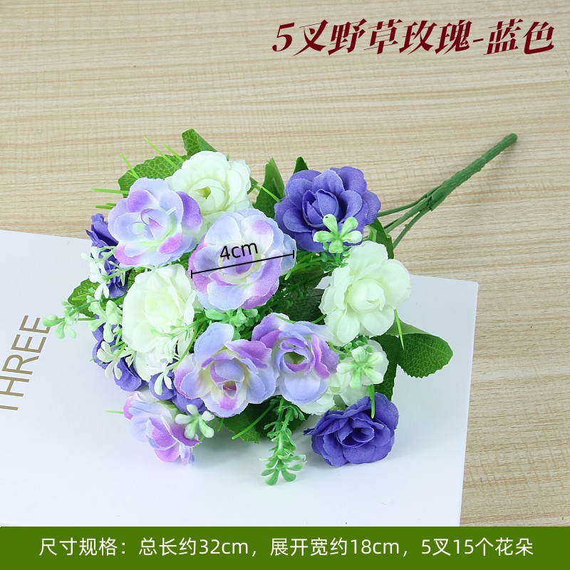 Wild grass rose blue