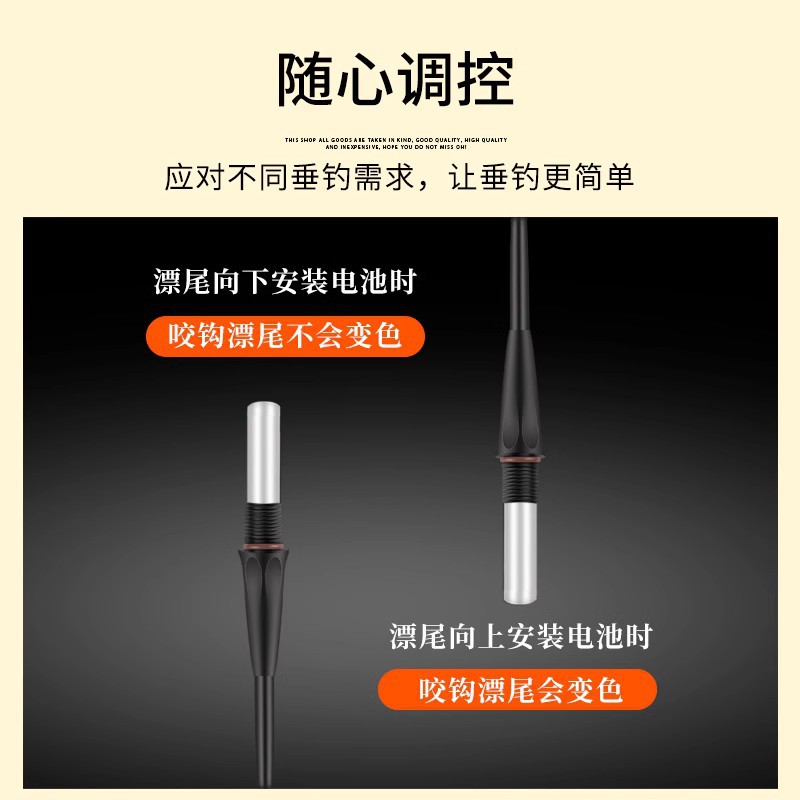 Xiaofengxian Reed Float Electronic Float Highly Sensitive Bite Hook Color-Changing Luminous Float Day and Night Sliding Mouth Crucian Carp Float