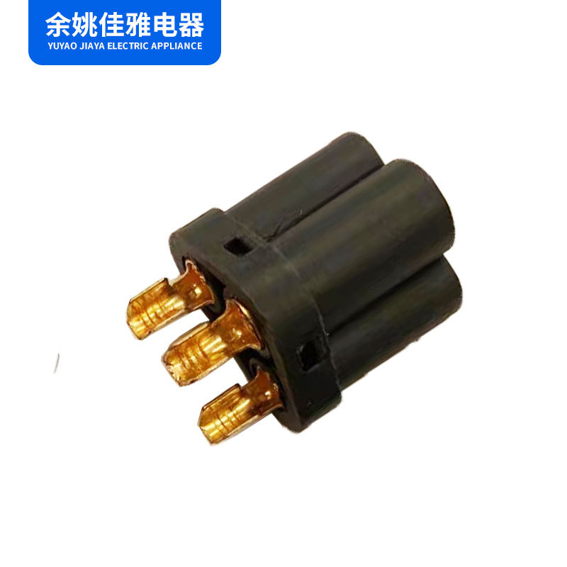 源头厂家供应 电源线梅花尾一体式支架   黑色磷铜  米老鼠支架