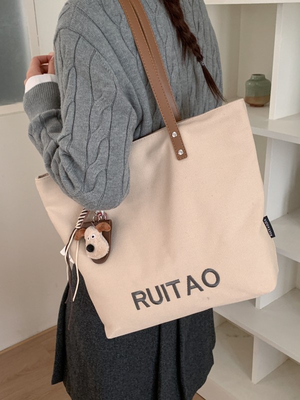 Bolsas transfronterizas para mujeres 2026 ventas calientes nuevas bolsas de lona casuales de gran capacidad, bolsas de hombro de moda para viajar.