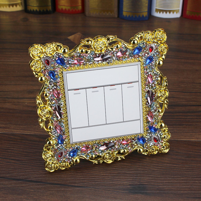 Switch key, roses, diamond encrusted