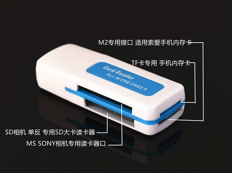 Wholesale high -speed XD card reader single -port digital computer memory card camera converter USB card reader 2.0