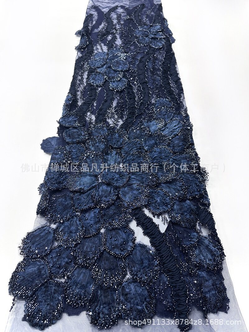 industria pesada tridimensional con cuentas bordadas Gaoding hermosa cena de fiesta mitzvah vestido de moda tela