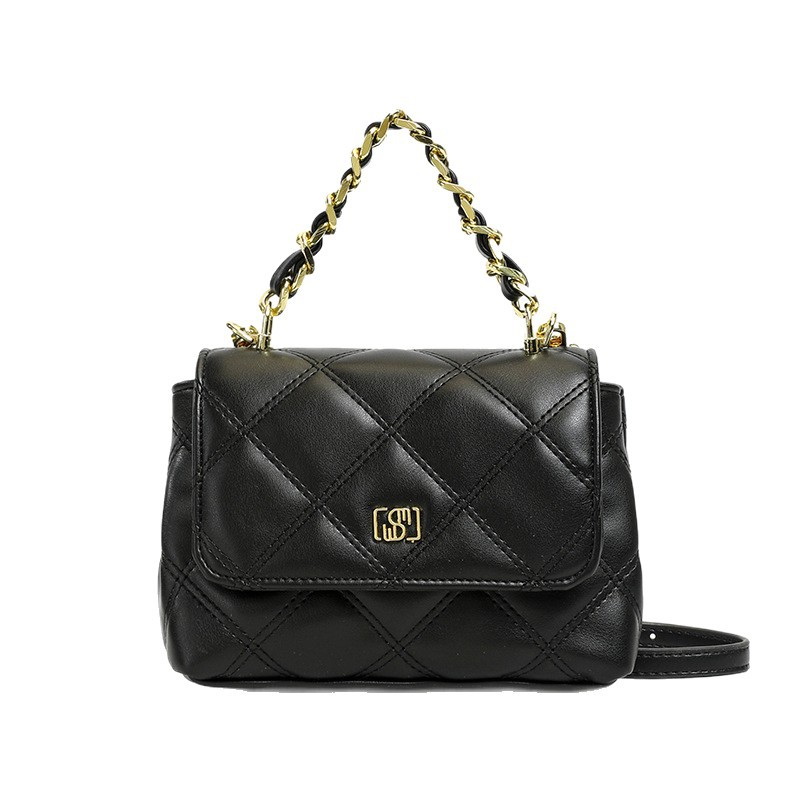 Bolso de mano de cadena de diamante popular para mujeres 2026 verano nuevo estilo de moda versátil bolso de hombro de alta calidad