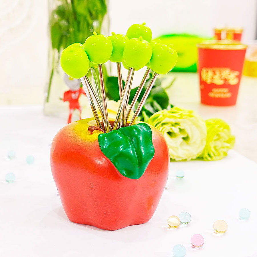 애플베이스 10 녹색 사과 포크