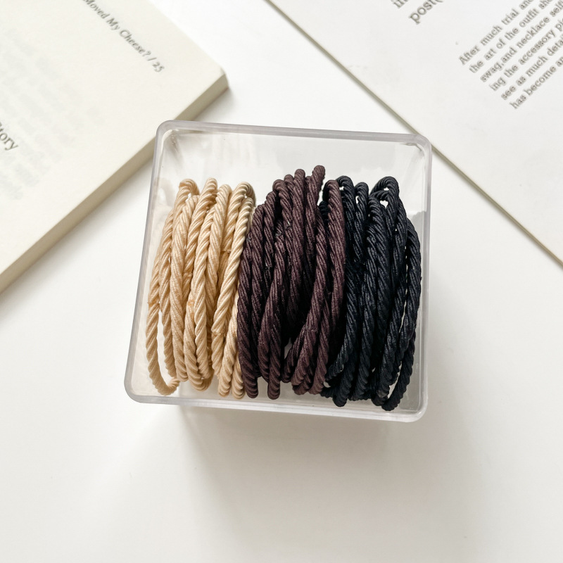 Tocado alto Cola de Caballo cabeza de bola banda de pelo Simple cuerda de pelo de verano de las mujeres