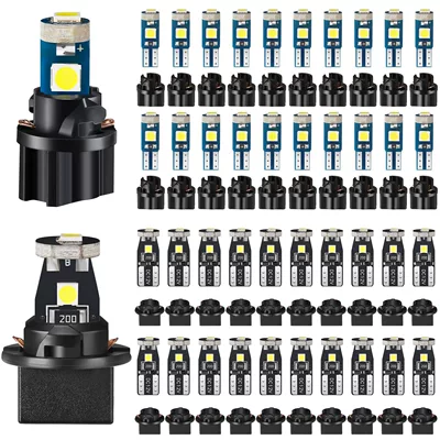 20-piece set of car instrument light T5 LED-3030-3SMD instrument light air conditioning light T10 gear light with lamp holder (Panel (Dashboard) işıqlandırması)