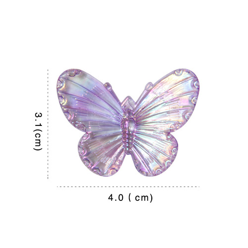 Super fairy AB fantasy three-dimensional butterfly cream glue accessories mobile phone case handmade diy material hairpin hair accessories