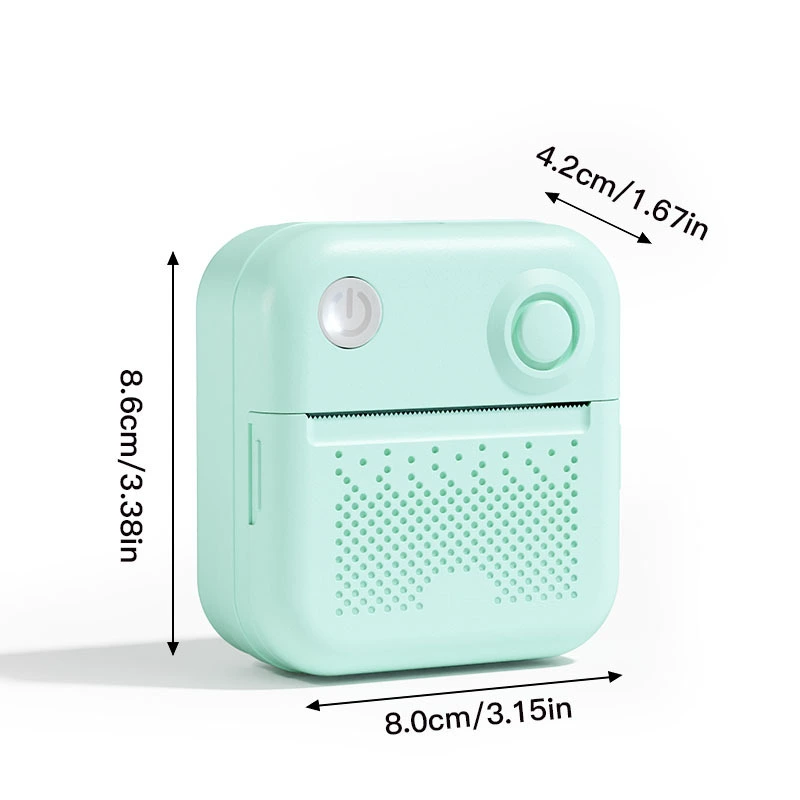 Мини термопечать этикеток, портативный Bluetooth принтер фото и этикеток, 200 dpi, 57×30 мм