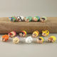 14 small new folding music hand cartoon small white anannini Imao doll toy ornaments