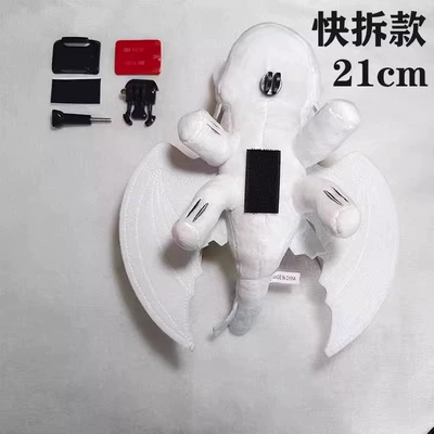 Movable Flying Dragon, Motorcycle wheel hub - xiaobai-dragon-head-helmet-ornaments-21cm