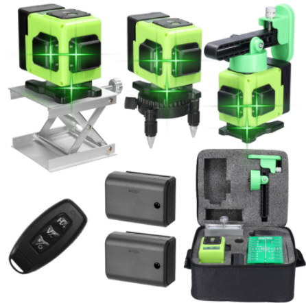 迷你12线水平仪12线绿光水平仪高精度自动打线铺地砖贴地仪贴墙仪