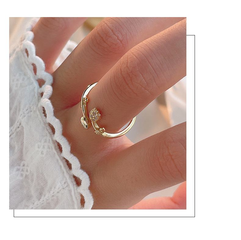 Women's Gender 1 Piece 925 Sterling Silver Flower Rings
