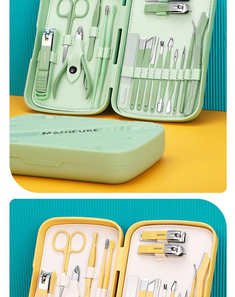 German nail care set, slant cut, professional, boxed