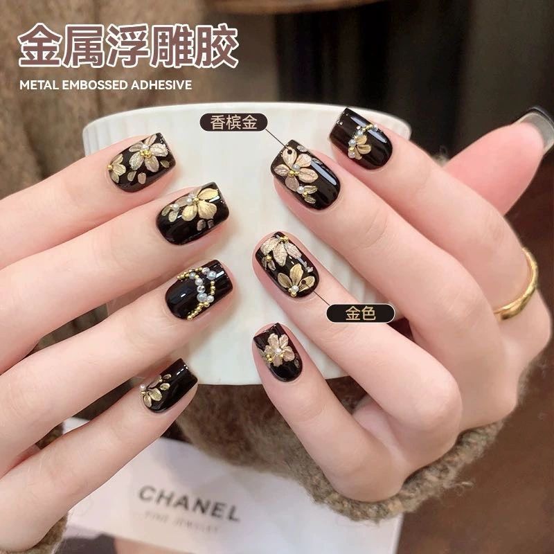 Teacher Ju Zi Recommends the New 2025 Artistic Metal Relief Gel, No-Wash 3D Carving Design No-Wash Nail Polish Gel Teacher Ju Zi Recommends the New 2025 Artistic Metal Relief Gel, No-Wash 3D Carving Design No-Wash Nail Polish Gel