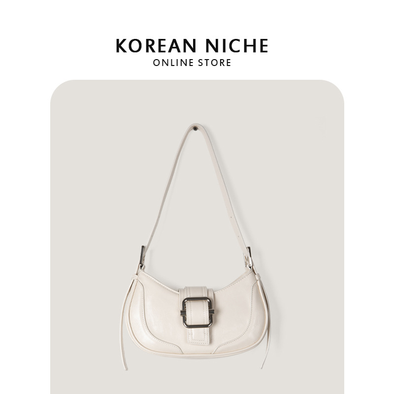 Dongdaemun nicho bolsa de diseño para mujer 2022 Otoño e Invierno Nuevo estilo coreano contraste color francés palo bolsa textura avanzada bolsa axila