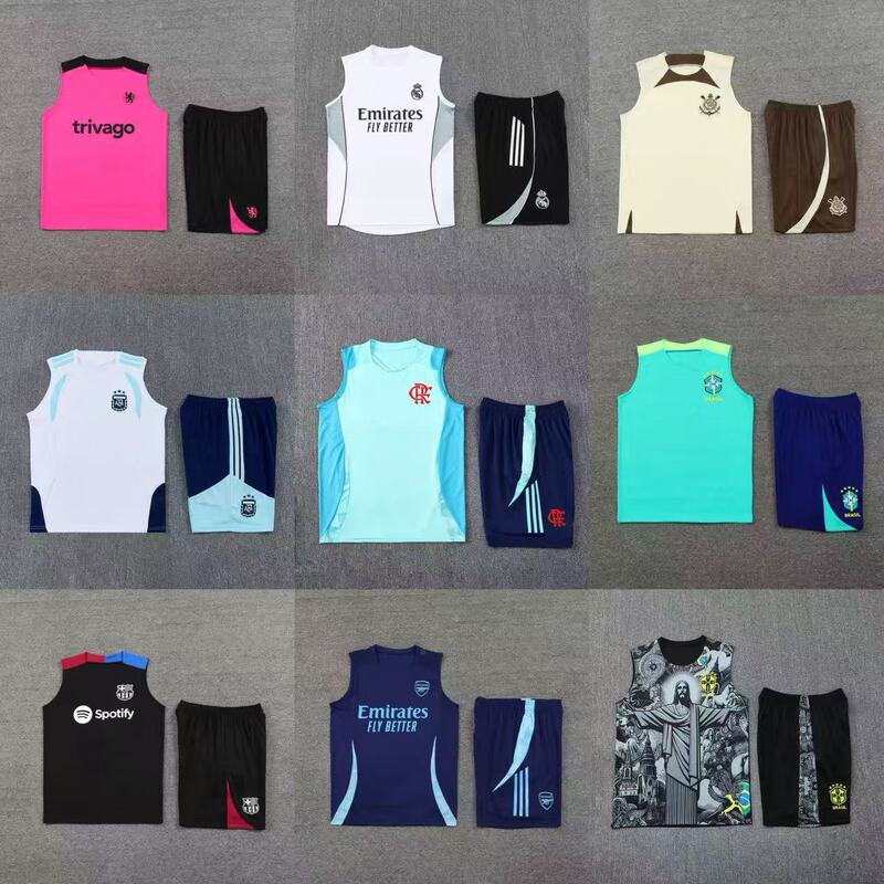 Wholesale Argentina Brazil Chelsea Real Madrid Barcelona Arsenal Breathable Sports Jerseys Vests Training Clothes Wholesale Argentina Brazil Chelsea Real Madrid Barcelona Arsenal Breathable Sports Jerseys Vests Training Clothes