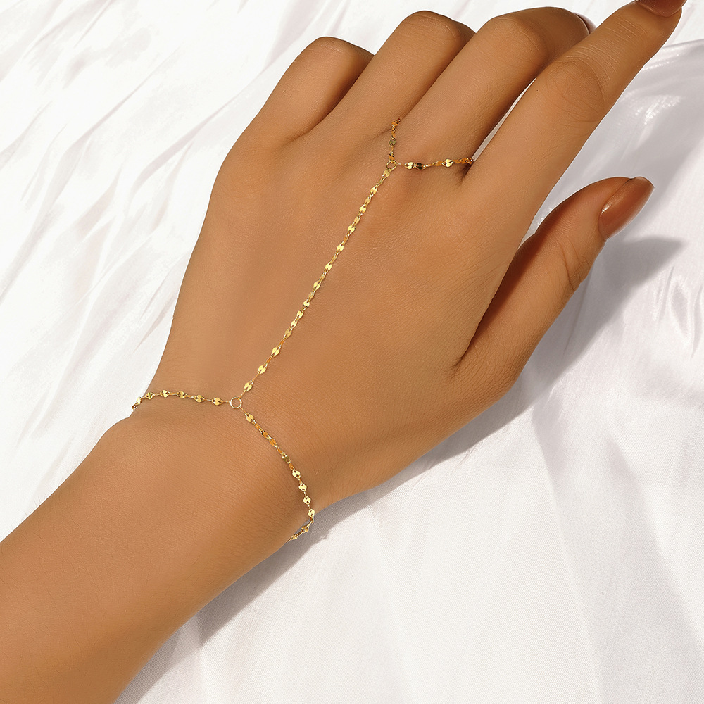 925 sterling silver Chain Material coffee bean chain Chain Type 1 Piece Quantity 1 Piece 925 Sterling Silver Solid Color Coffee Bean Chain Bracelets Mitten-type Bracelet