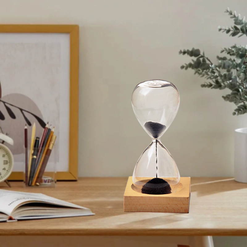 Reloj de arena magnético creativo reloj de arena imán magnético regalo de cumpleaños decoración creativa reloj de arena