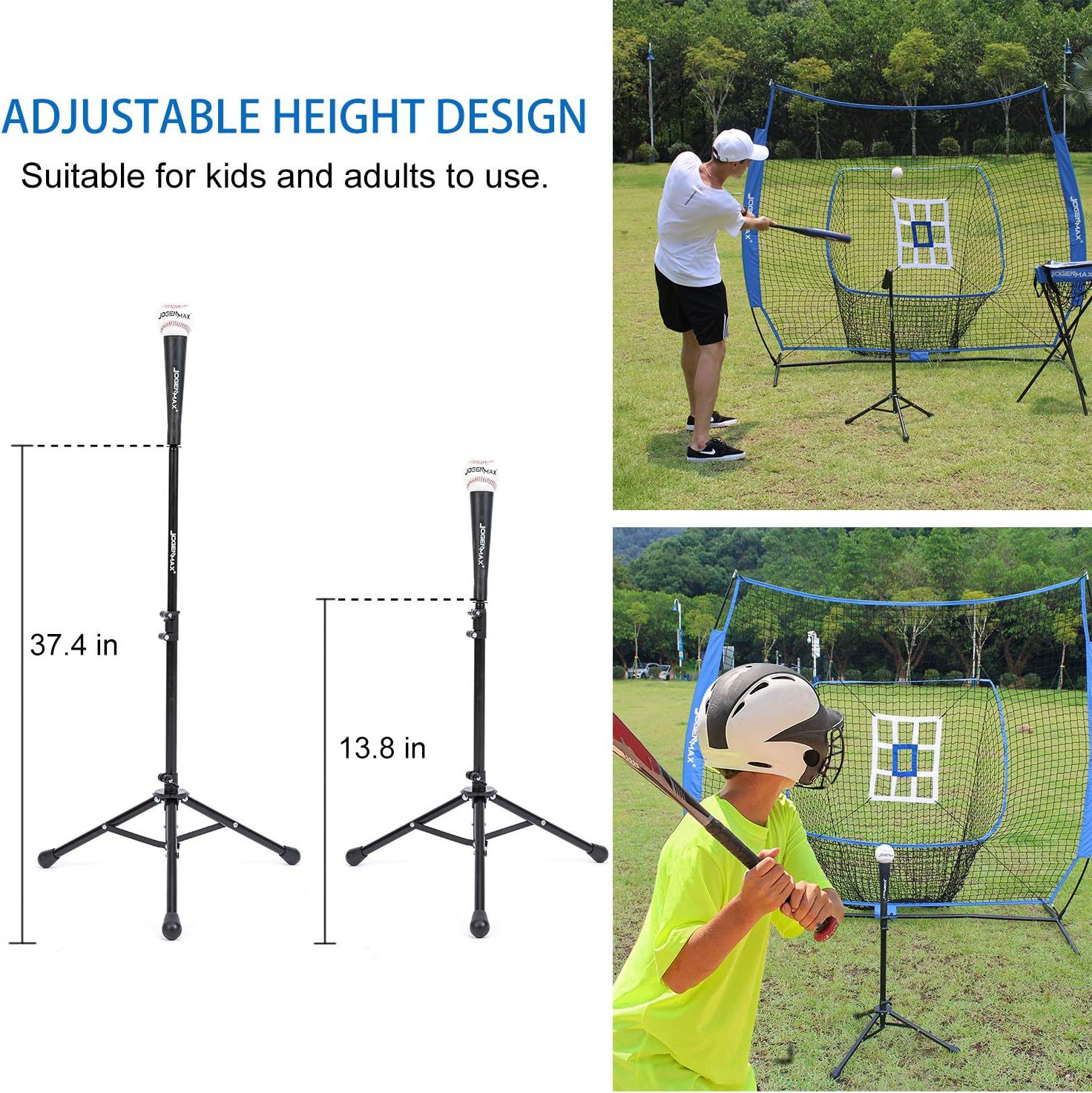 Red de entrenamiento de béisbol de Amazon Red de práctica de ataque Red de bloqueo al aire libre Red de softbol Red de rebote de ataque de 7x7 pies