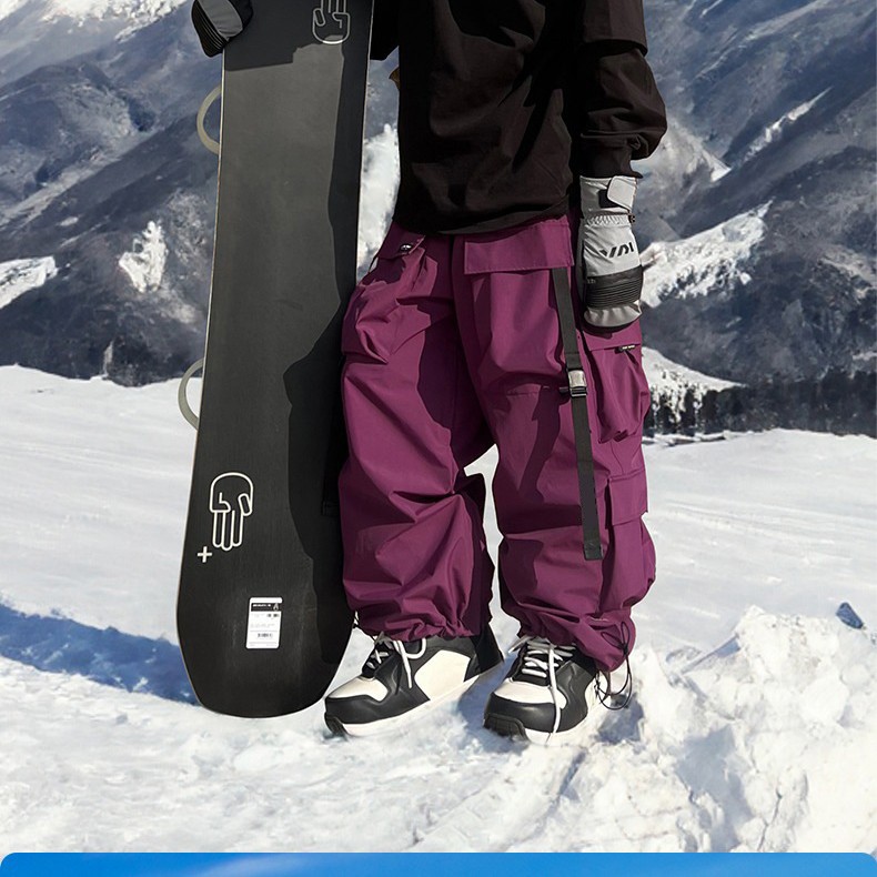 남부 작은 감자 스키 바지 미국 기능성 작업복 스키 바지 대형 포켓 베니어 방수 방풍 외부 바지