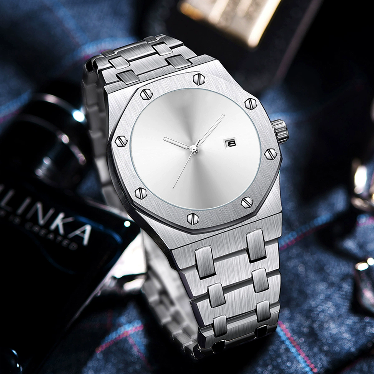 PINTIME/品时 Креативные швейцарские часы, неоновый стальной браслет, для импорта
