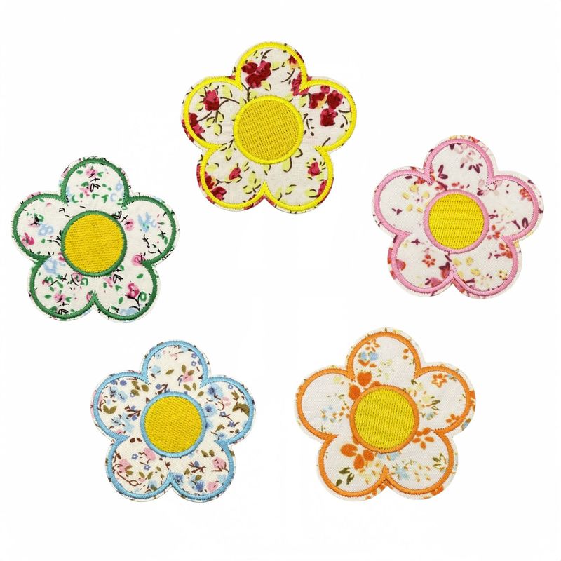 新鮮な文字刺繍布ステッカー花柄バッグアクセサリー刺繍スタンプ自己粘着パッチ新しい在庫|undefined